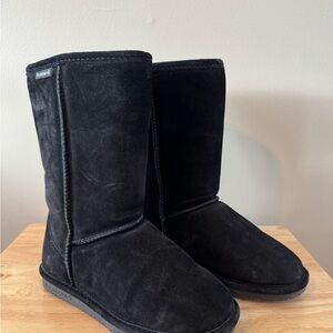 BearPaw Black Suede Women's Boots—Womens size 6